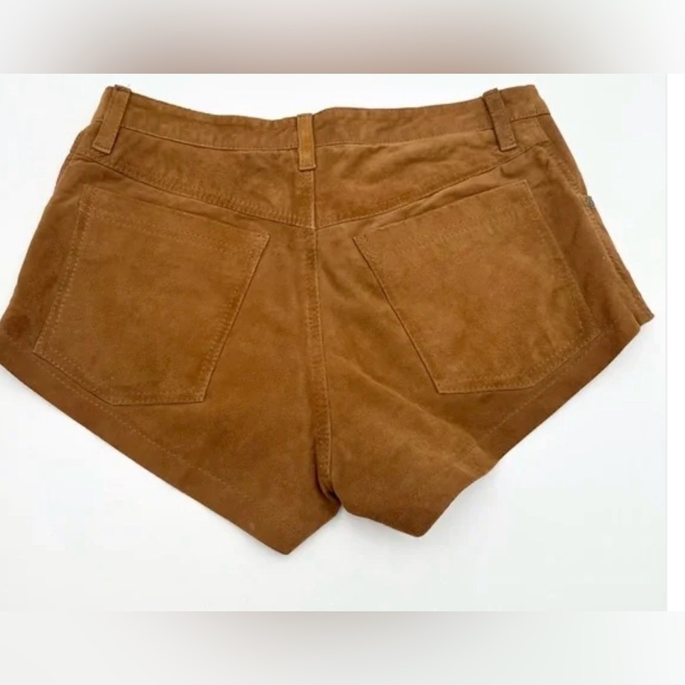 Free People Cheeky Goat Suede Micro Shorts - Western Boho Rave - Picture 3 of 8